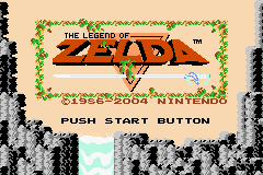 Classic NES Series - The Legend of Zelda Title Screen